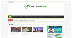 Desktop Screenshot of environmentinsider.com