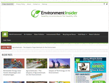Tablet Screenshot of environmentinsider.com